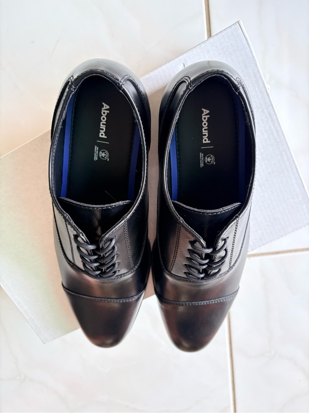 NWT Nordstrom Derby Dress Shoe Harry Black Cap Toe Men Size 9 - Picture 4 of 12